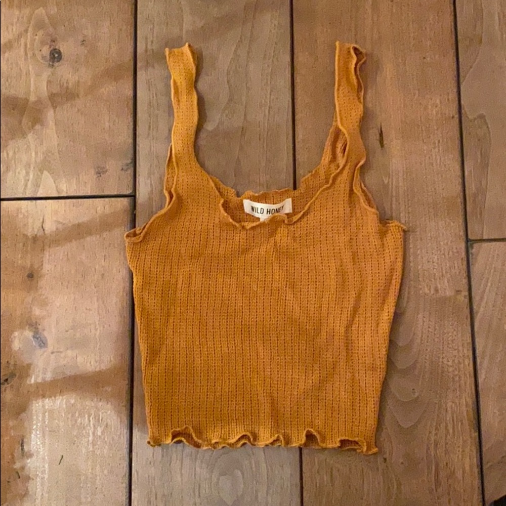 Brunt orange knit tank